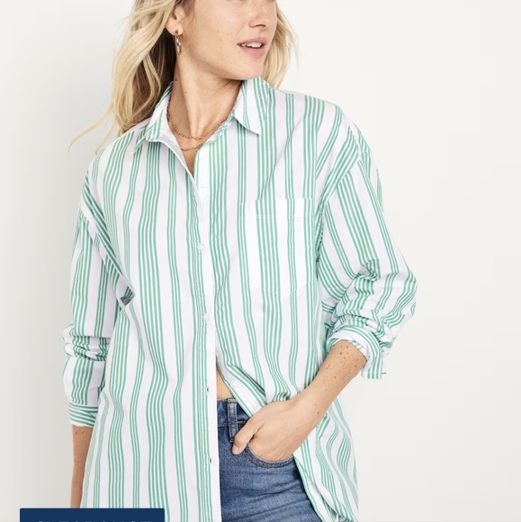 Oversized Button-Down Boyfriend MP - Picture 1 of 2